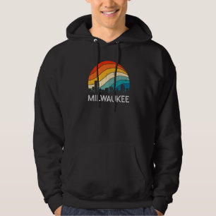 Moletom Retro Wisconsin Milwaukee Skyline Vintage Urban Sk