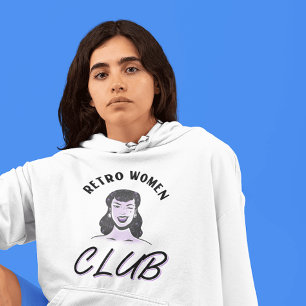 MOLETOM RETRO WOMAN CLUB WIFE T-SHIRTS HOODIE