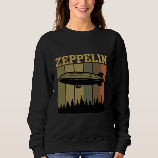 Moletom Retro Zeppelin 70s 80s Dirigível Navio Zepelin Z (Frente)
