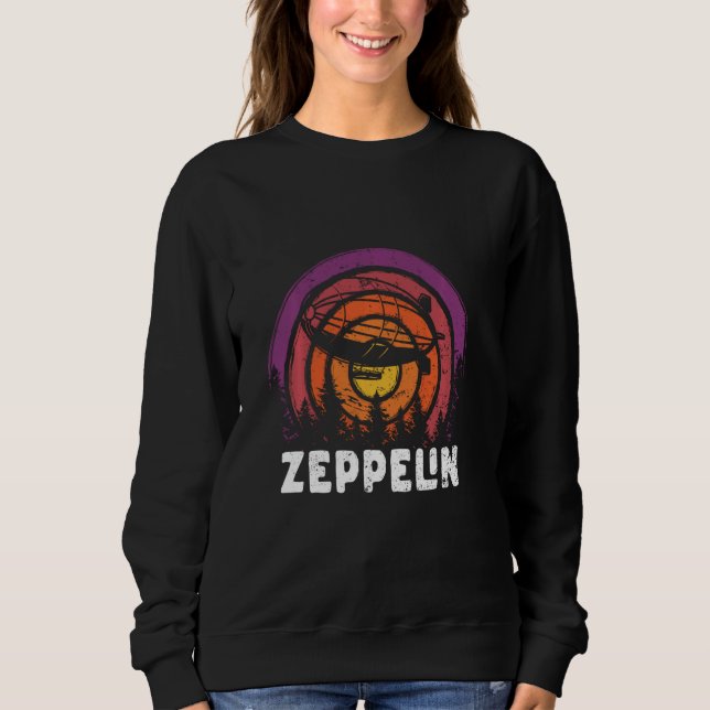 Moletom Retro Zeppelin 70s 80s Dirigível Navio Zepelin Z (Frente)
