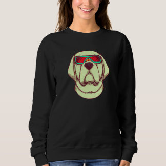 Moletom Retrofuturism Labrador Dog Cute Retriever Men Wome