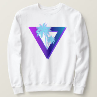 MOLETOM RETROWAVE SYNTHWAVE PALMEIRAS SUDADERA TRIÂNGULO
