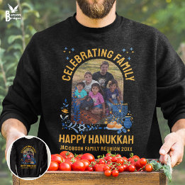 Moletom REUNIÃO Personalizável DA FAMÍLIA HANUKKAH