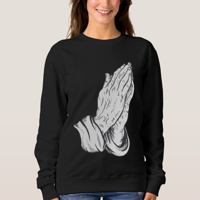 Moletom Rezando Mãos de Jesus (Frente)