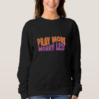 Moletom Reze Mais Preocupada Menos Deus Fé Jesus