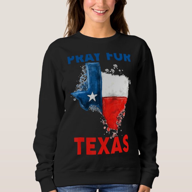 Moletom Reze Para Que As Blesses Do Texas Estejam No Supor (Frente)
