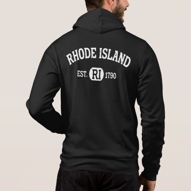Moletom Rhode Island Retro Vintage Rhode Island  (Verso)