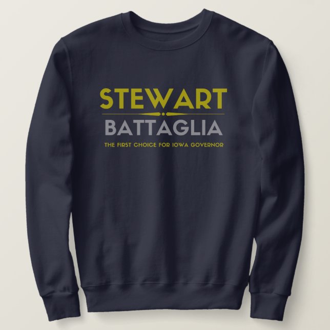 Moletom Rick Stewart para Governador Sweatshirt (Frente do Design)