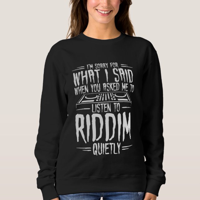 Moletom Riddim Music - EDM Rave - Riddim Dubstep (Frente)