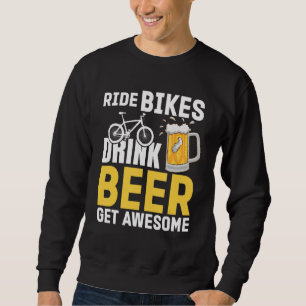 Moletom Ride Bike Beer Beer Fica Incrível