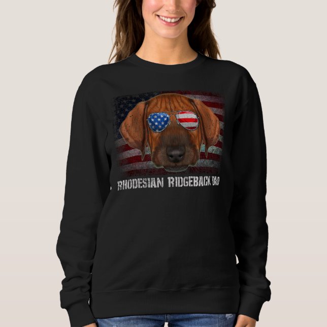 Moletom Ridgeback Pai Americano Cachorro Americano Sinaliz (Frente)