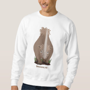 Moletom Rinoceronte lanoso fofo elasmotherium desenho anim
