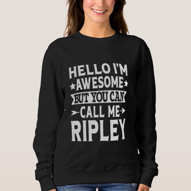 Moletom Ripley Surname Me Chame Ripley Family Team Último  (Frente)