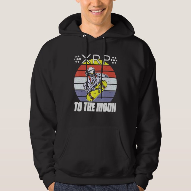 Moletom Ripple XRP Astronaut Retro Sunset Blocchain 1 (Frente)