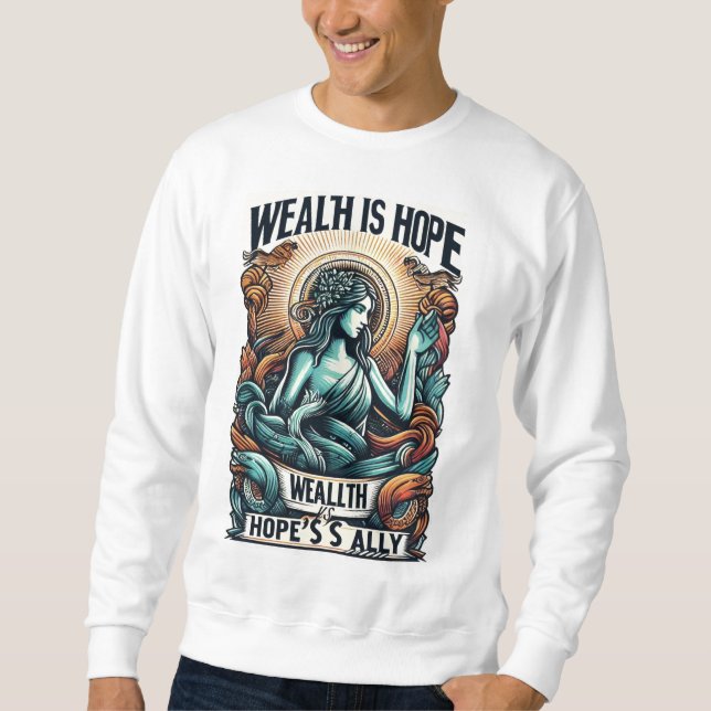 Moletom Riqueza é Ally da Esperança (Frente)