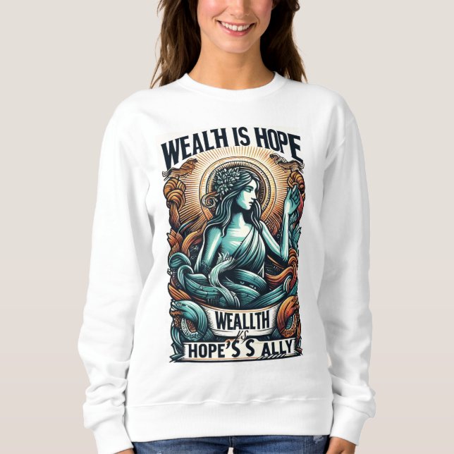 Moletom Riqueza é Ally da Esperança (Frente)
