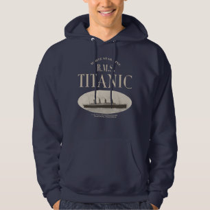 Moletom RMS Titanic Navio Fantasma Sepia Hoodie