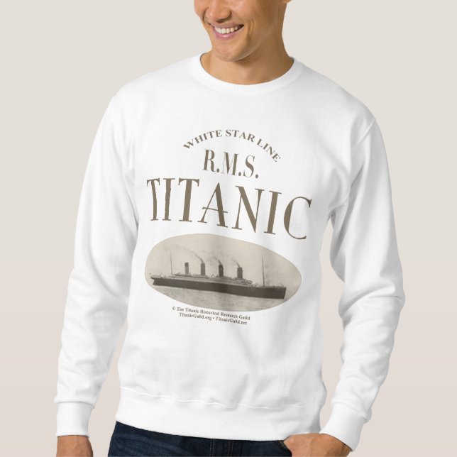 Moletom RMS Titanic Navio Fantasma Sepia Sweatshirt (Frente)