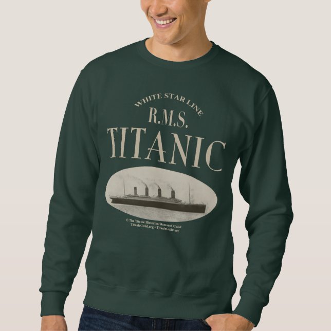 Moletom RMS Titanic Navio Fantasma Sepia Sweatshirt (Frente)