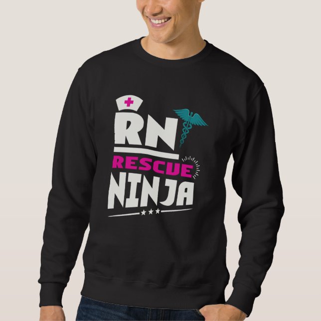 Moletom RN Ninja Nurse For Nurses Nursing For Nurses (Frente)