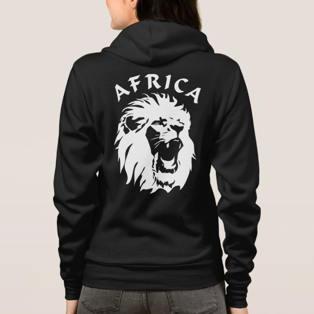 Moletom Roaring Lion Face | África (Verso)