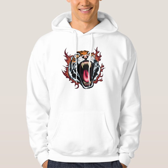 Moletom Roaring Tiger Face Zangada (Frente)
