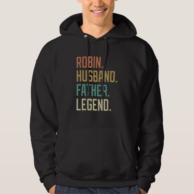 Moletom Robin Husband Father Legend Father's Day Retro (Frente)