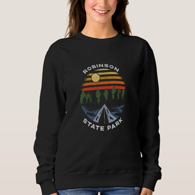 Moletom Robinson State Park Massachusetts Camping Souvenir (Frente)