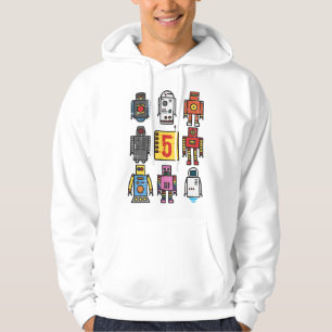 Moletom Robô 5º Aniversário - Robótica Retro com número fi