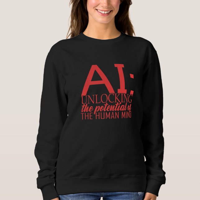 Moletom Robô AI de aprendizado profundo (Frente)