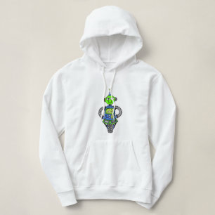 Moletom Robô Arnie, azul e verde