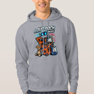 Moletom Robô de Música Rock Alta
