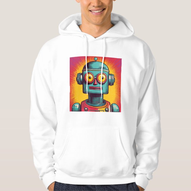 Moletom Robô de pop Art (Frente)
