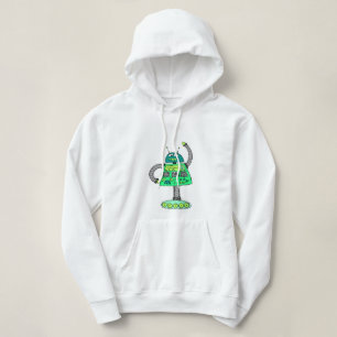 Moletom Robô Frankie, verde em branco