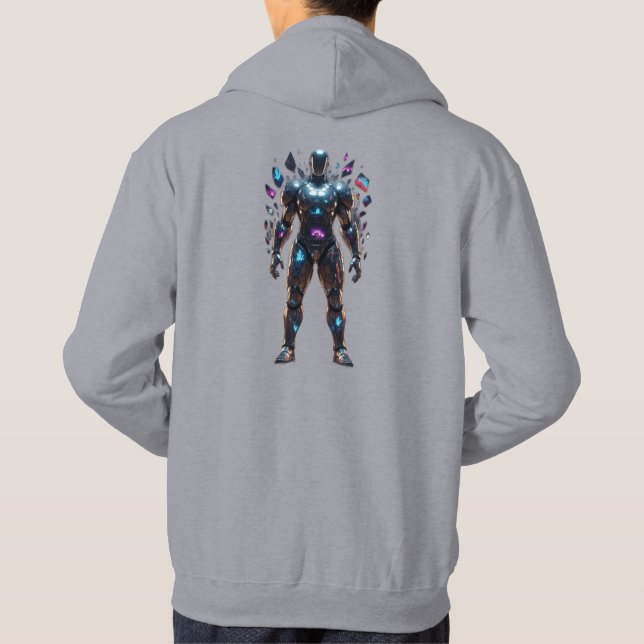 Moletom Robô futurístico do Cybernetic Warrior Hoodie (Verso)