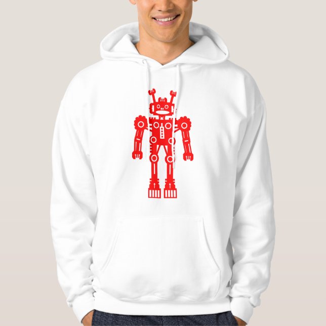 Moletom Robô Mk I - (Vermelho) - Personalizado (Frente)