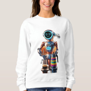 Moletom Robô retrô futurístico