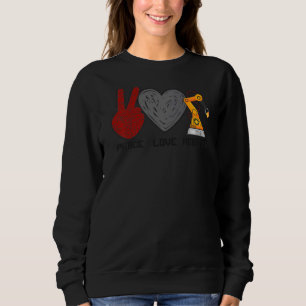 Moletom Robôs Robôs Engenheiro Female Girl Peace Love Rob