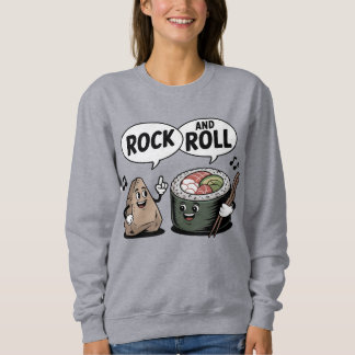 Moletom Rock and Roll Sushi Cartoon Pun