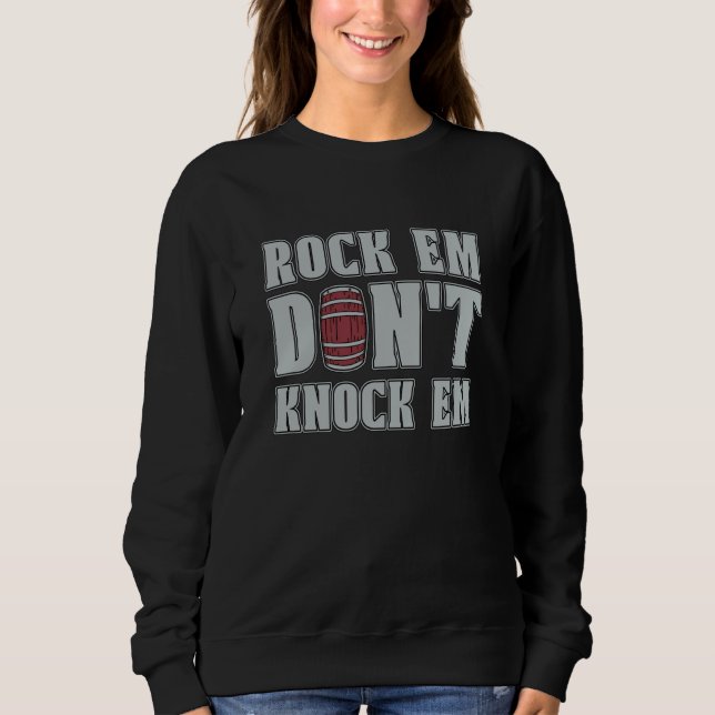 Moletom Rock Em Don't Knock Loves Barrel Horse Riding Barr (Frente)
