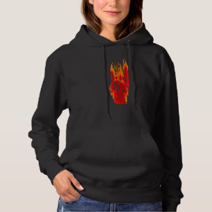 Moletom Rock On Fire Zombie Halloween Horror Mo