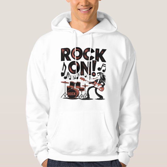 Moletom Rock on Hoodie (Frente)