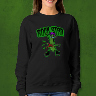 Moletom Rock Star Pickle - Cartoon Engraçado