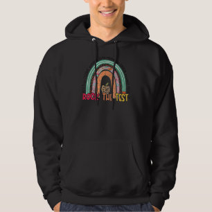 Moletom Rock The Test Day Teacher Testing Day Rainbow