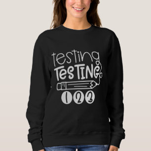 Moletom Rock The Test Day Teacher Testing Day Rainbow