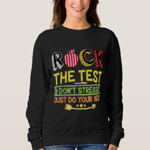 Moletom Rock The Test Donn Stress Apenas Faça Seu Melhor T