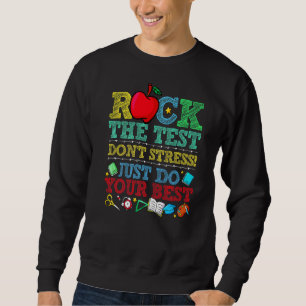Moletom Rock The Test Donn Stress Apenas Faça Seu Melhor T