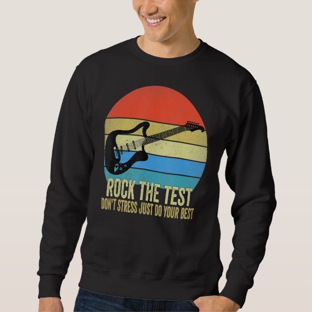 Moletom Rock The Test Donn Stress Test Day Testing Day Te (Frente)