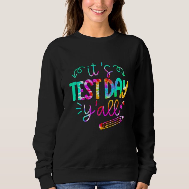 Moletom Rock The Test Teacher Day Testing Day Study (Frente)