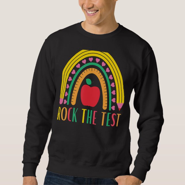 Moletom Rock The Test Testing For Teachers (Frente)
